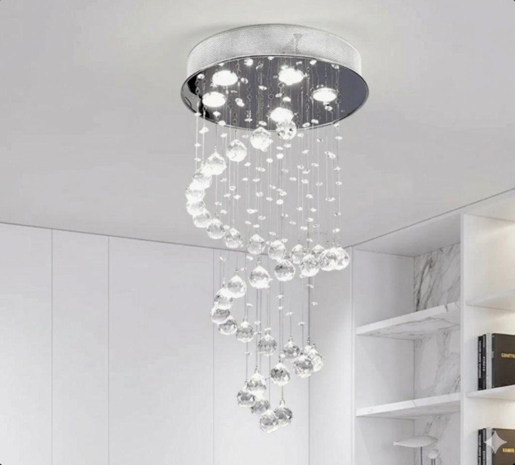 Strata Tiered Crystal Chandelier