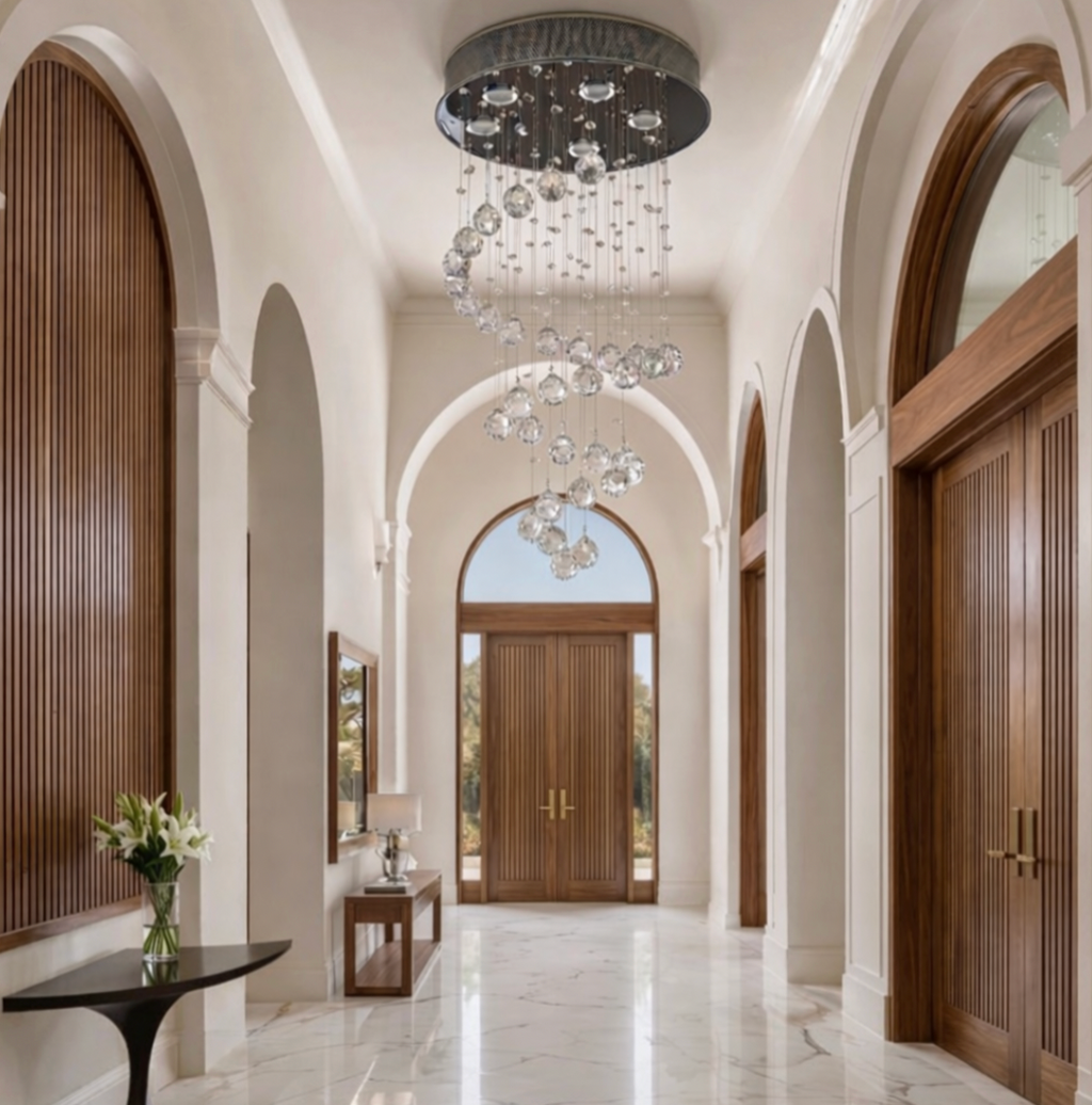 Strata Tiered Crystal Chandelier