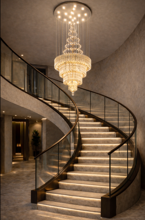 Cascade Crystal Chandelier