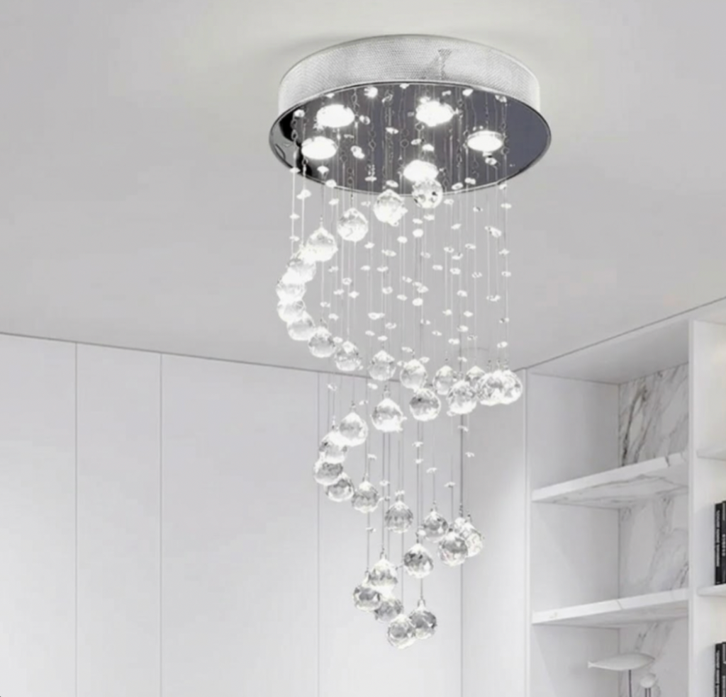 Strata Tiered Crystal Chandelier