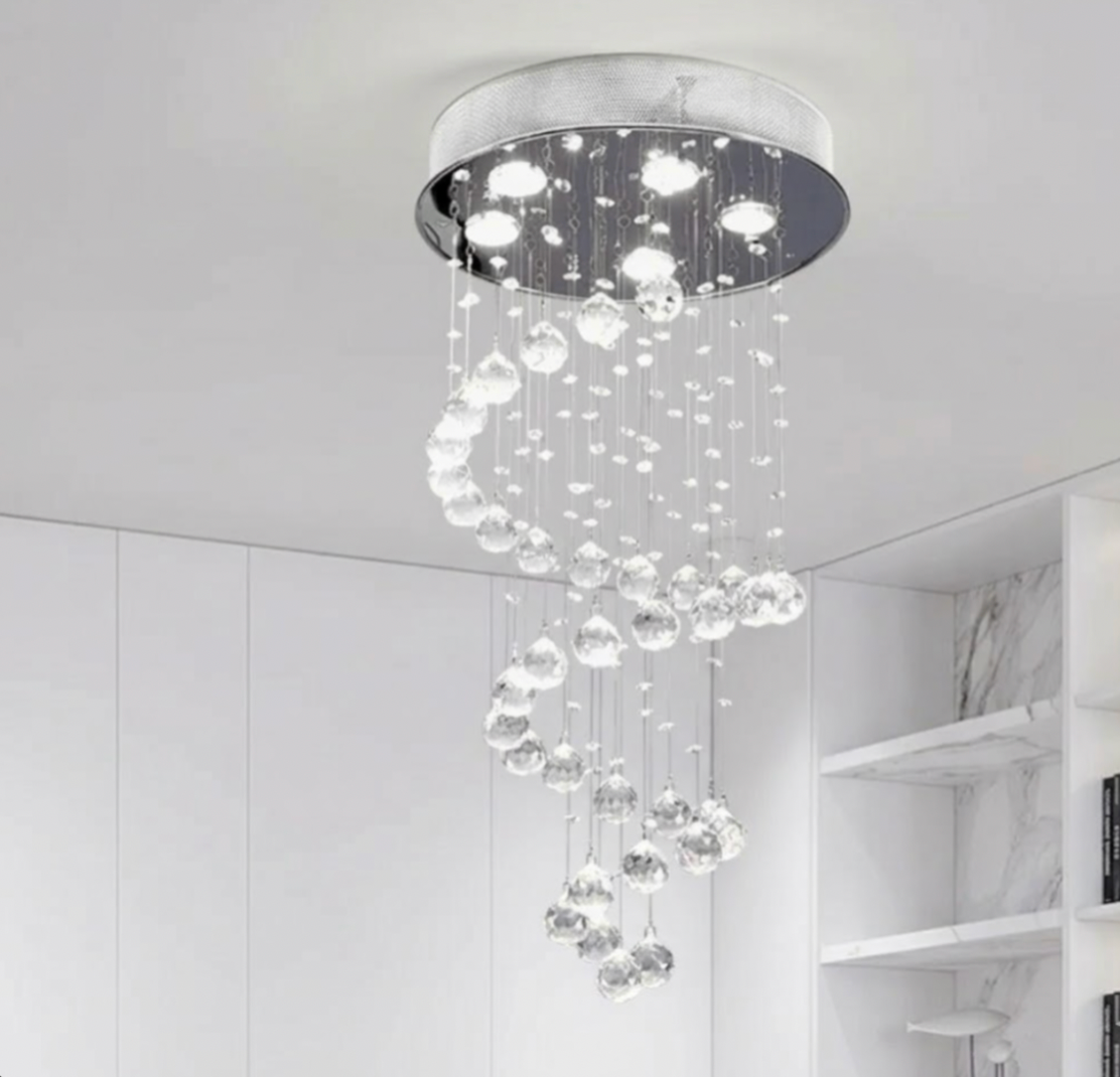 Strata Tiered Crystal Chandelier